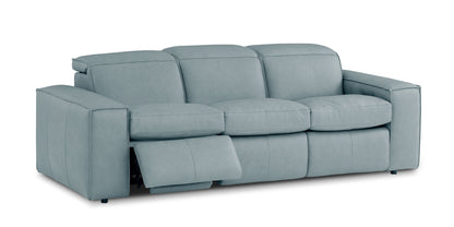 Bassett Club Level Wesley Power Leather Motion Sofa