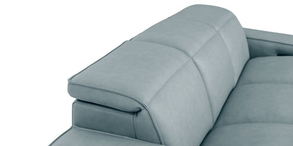 Bassett Club Level Wesley Power Leather Motion Sofa