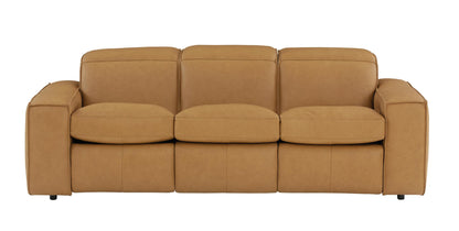 Bassett Club Level Wesley Power Leather Motion Sofa