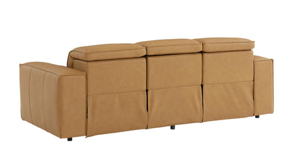 Bassett Club Level Wesley Power Leather Motion Sofa