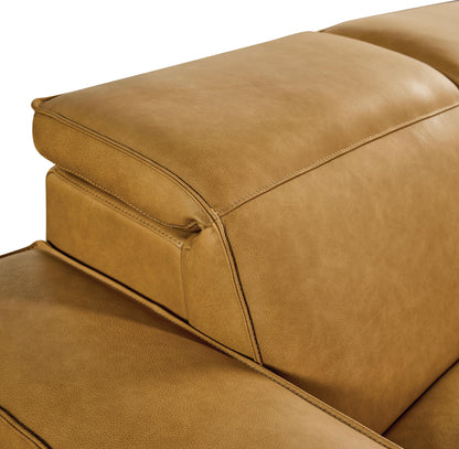 Bassett Club Level Wesley Power Leather Motion Sofa