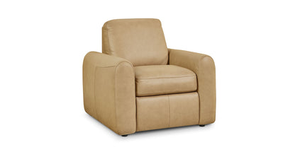 Bassett Club Level Sonny Power Leather Wall Hugger Motion Recliner