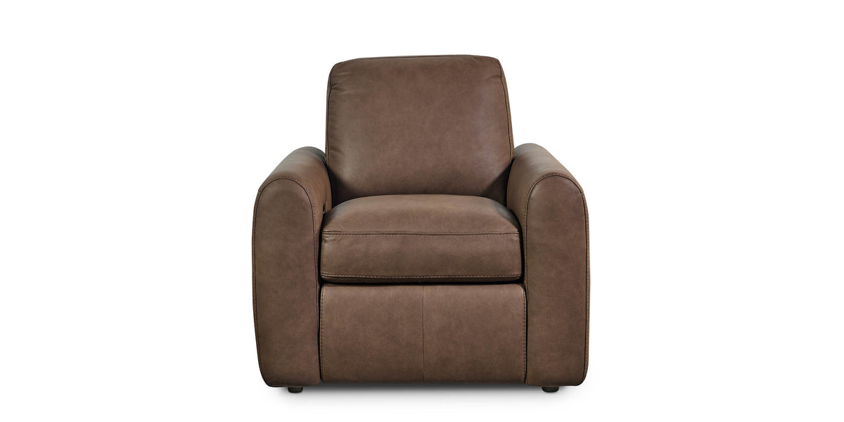Bassett Club Level Sonny Power Leather Wall Hugger Motion Recliner