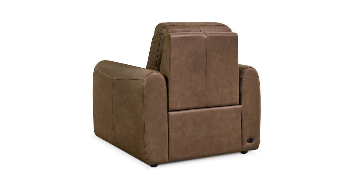 Bassett Club Level Sonny Power Leather Wall Hugger Motion Recliner