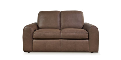 Bassett Club Level Sonny Power Leather Motion Loveseat