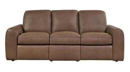 Bassett Club Level Sonny Power Leather Motion Sofa