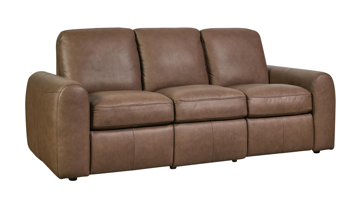 Bassett Club Level Sonny Power Leather Motion Sofa