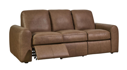 Bassett Club Level Sonny Power Leather Motion Sofa