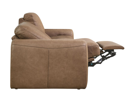 Bassett Club Level Sonny Power Leather Motion Sofa