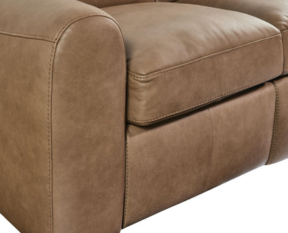 Bassett Club Level Sonny Power Leather Motion Sofa