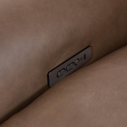 Bassett Club Level Sonny Power Leather Motion Sofa