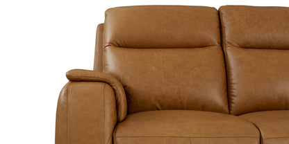 Bassett Club Level Marion Power Leather Motion Sofa