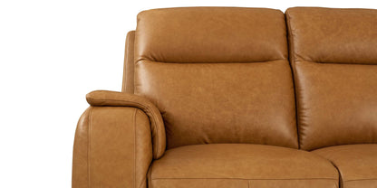 Bassett Club Level Marion Power Leather Motion Sofa