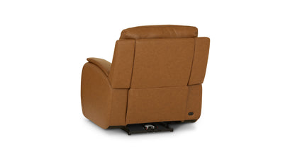 Bassett Club Level Marion Power Leather Zero Gravity Motion Recliner