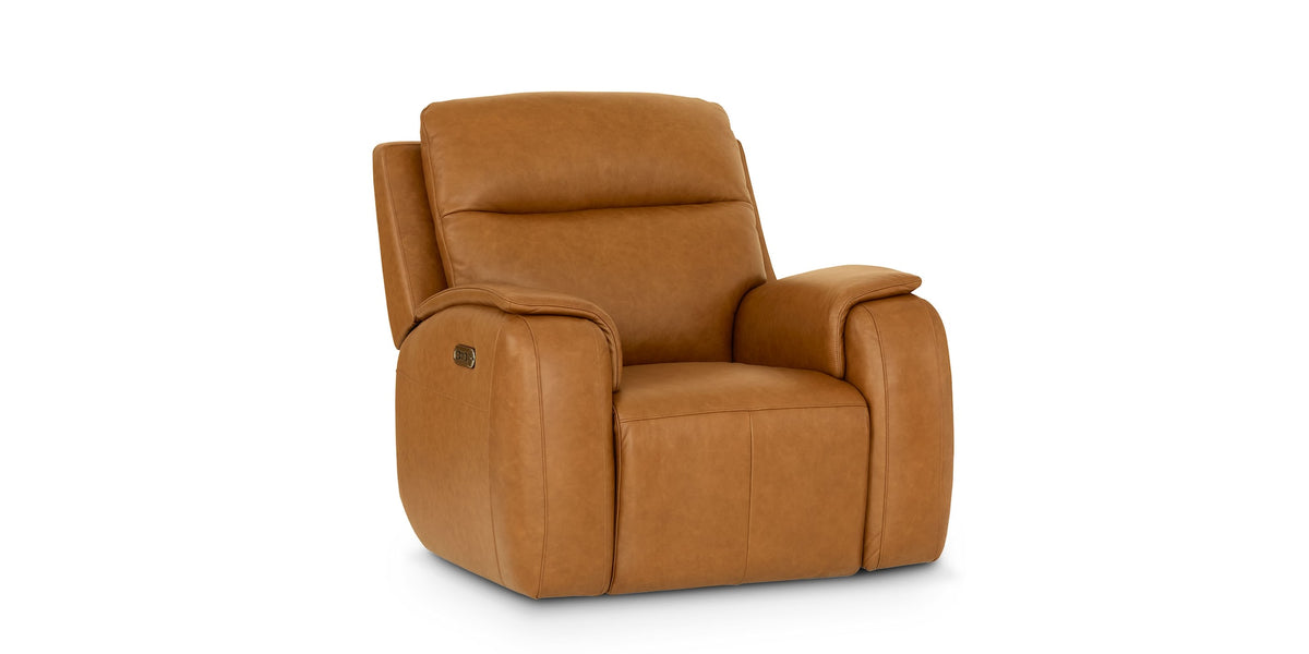 Bassett Club Level Marion Power Leather Zero Gravity Motion Recliner