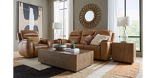 Bassett Club Level Marion Power Leather Motion Sofa