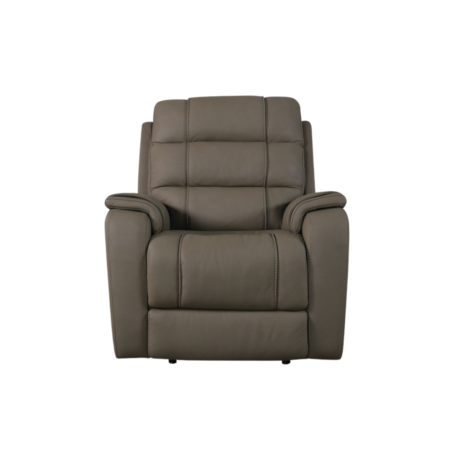 Bassett Club Level Wendell Power Motion Wallsaver Recliner in Dust - Chapin Furniture