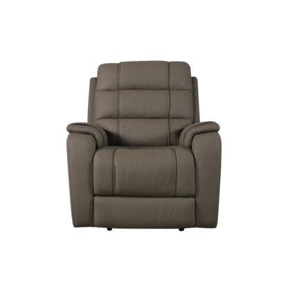 Bassett Club Level Wendell Power Motion Wallsaver Recliner in Dust - Chapin Furniture