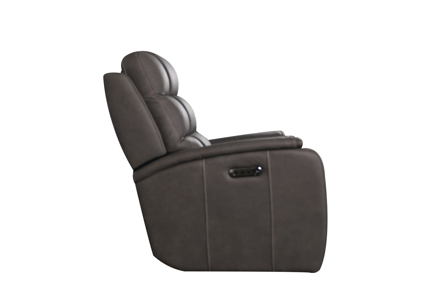 Bassett Club Level Wendell Power Motion Wallsaver Recliner in Gunmetal - Chapin Furniture
