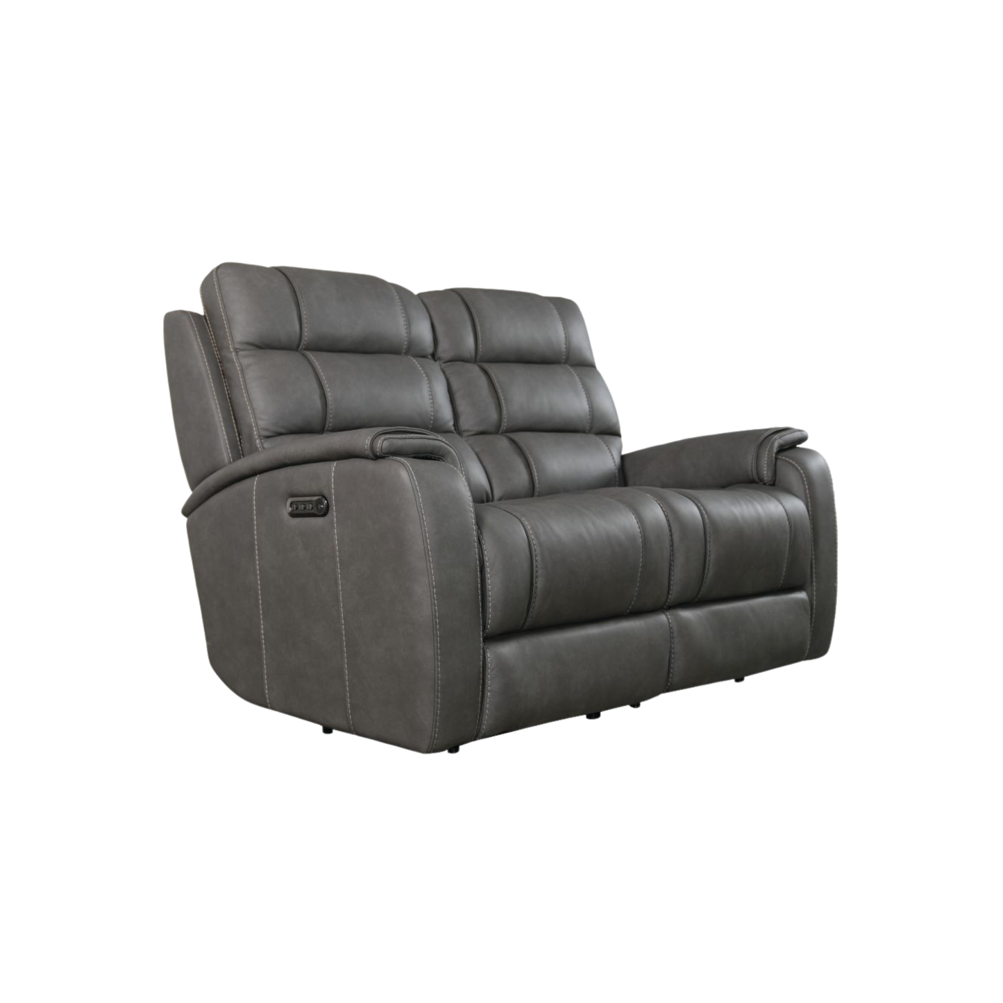 Bassett Club Level Wendell Power Motion Loveseat in Gunmetal - Chapin Furniture