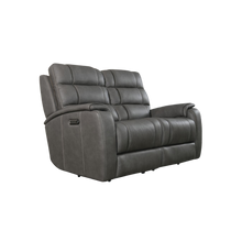 Bassett Club Level Wendell Power Motion Loveseat in Gunmetal - Chapin Furniture