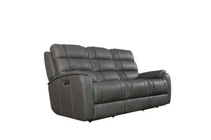 Bassett Club Level Wendell Power Motion Sofa in Gunmetal - Chapin Furniture