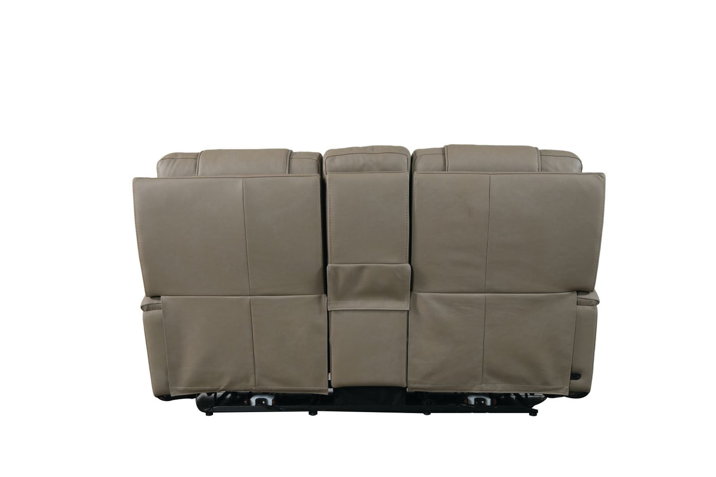 Bassett Club Level Wendell Power Motion Consoled Loveseat in Dust - Chapin Furniture