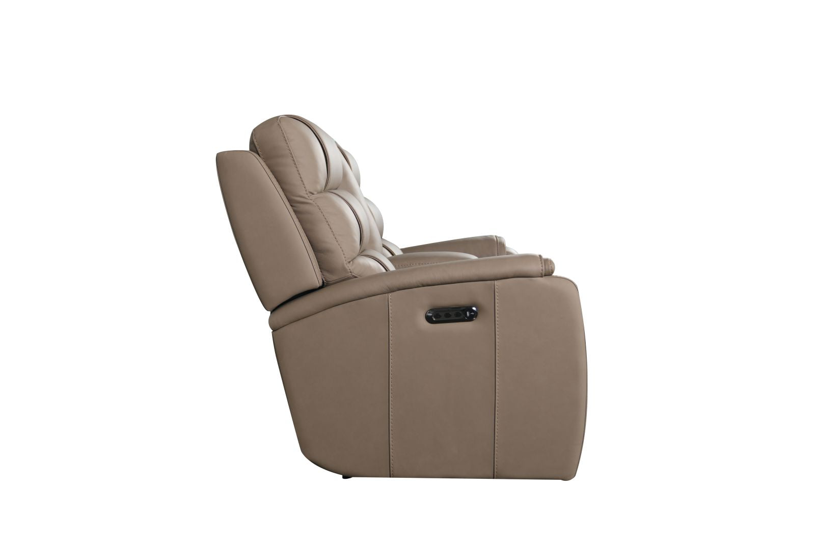 Bassett Club Level Wendell Power Motion Consoled Loveseat in Dust - Chapin Furniture