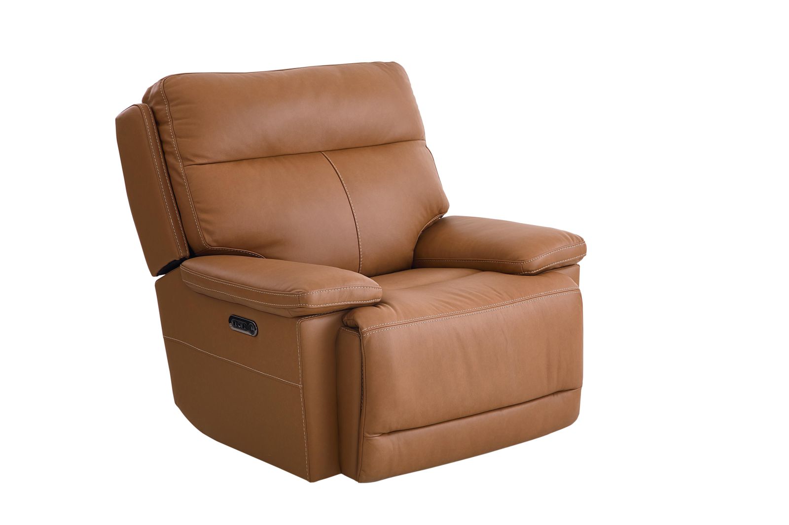 Bassett Club Level Fletcher Power Motion Wallsaver Recliner in Antelope - Chapin Furniture