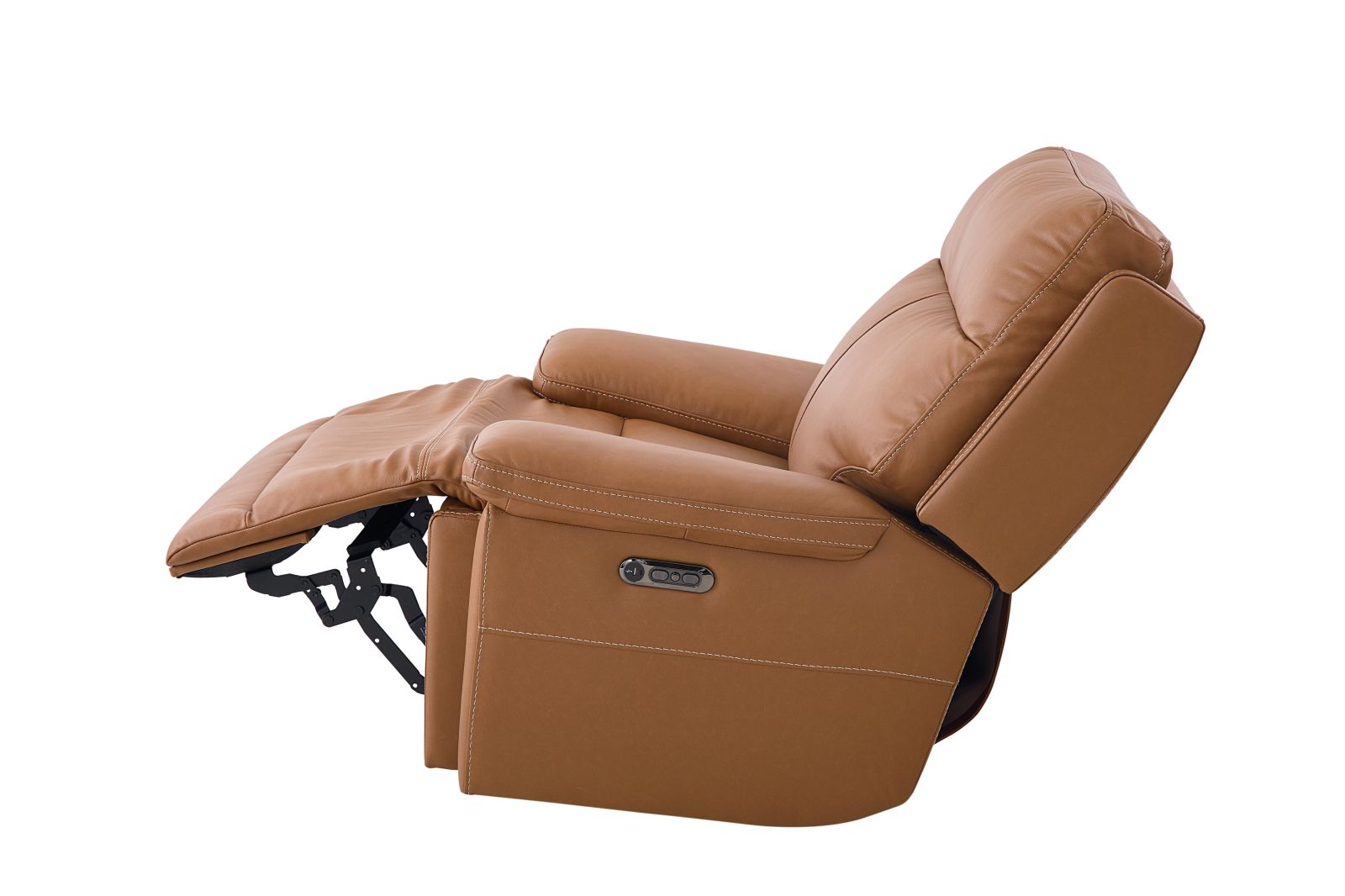 Bassett Club Level Fletcher Power Motion Wallsaver Recliner in Antelope - Chapin Furniture