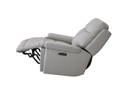 Bassett Club Level Fletcher Power Motion Wallsaver Recliner in Gray - Chapin Furniture