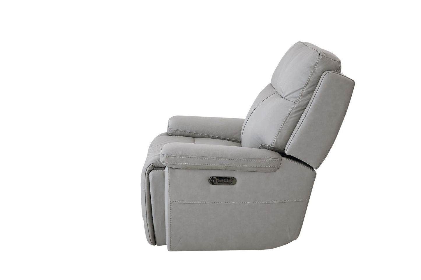 Bassett Club Level Fletcher Power Motion Wallsaver Recliner in Gray - Chapin Furniture