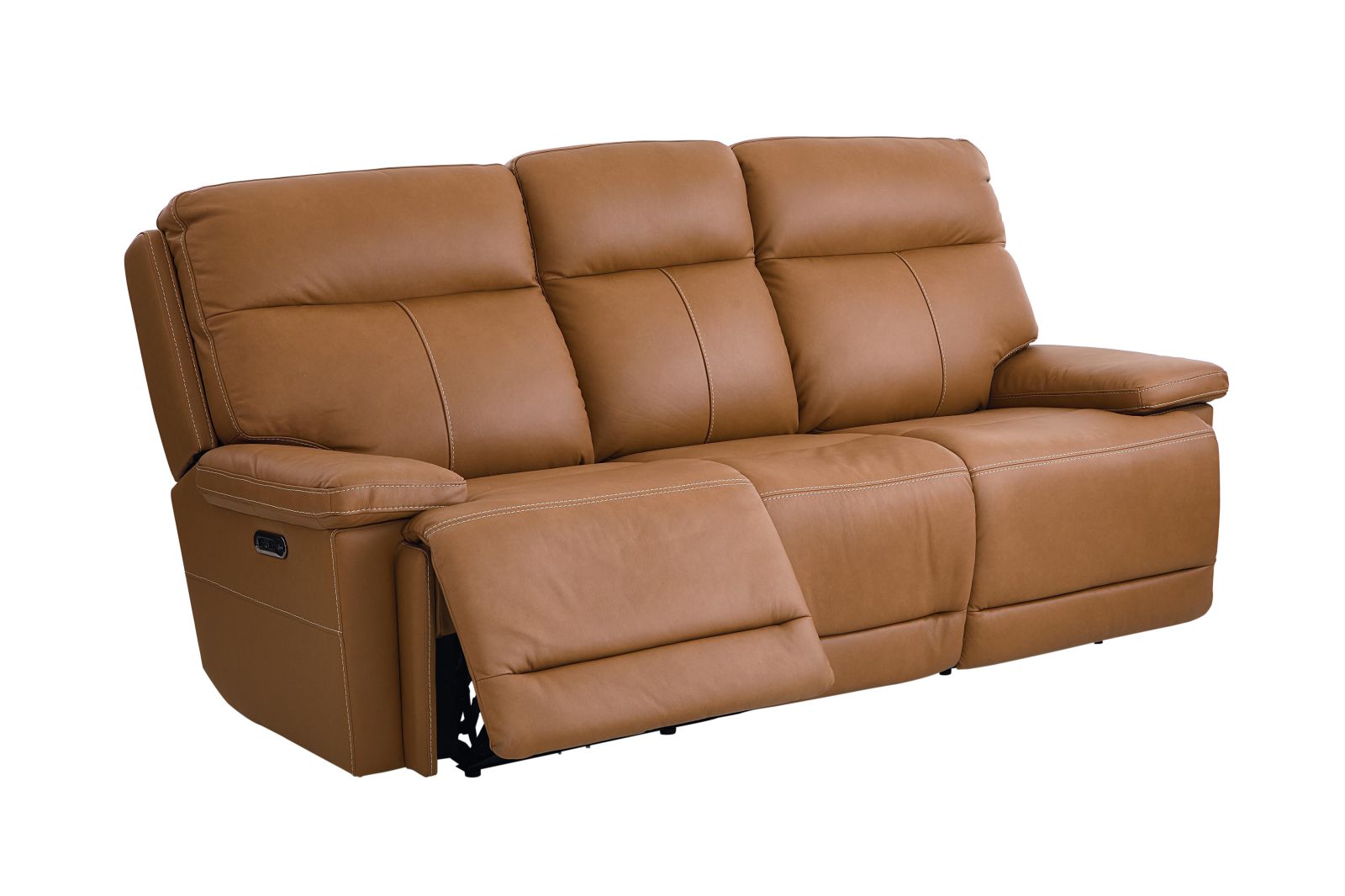 Bassett Club Level Fletcher Power Motion Sofa in Antelope - Chapin Furniture