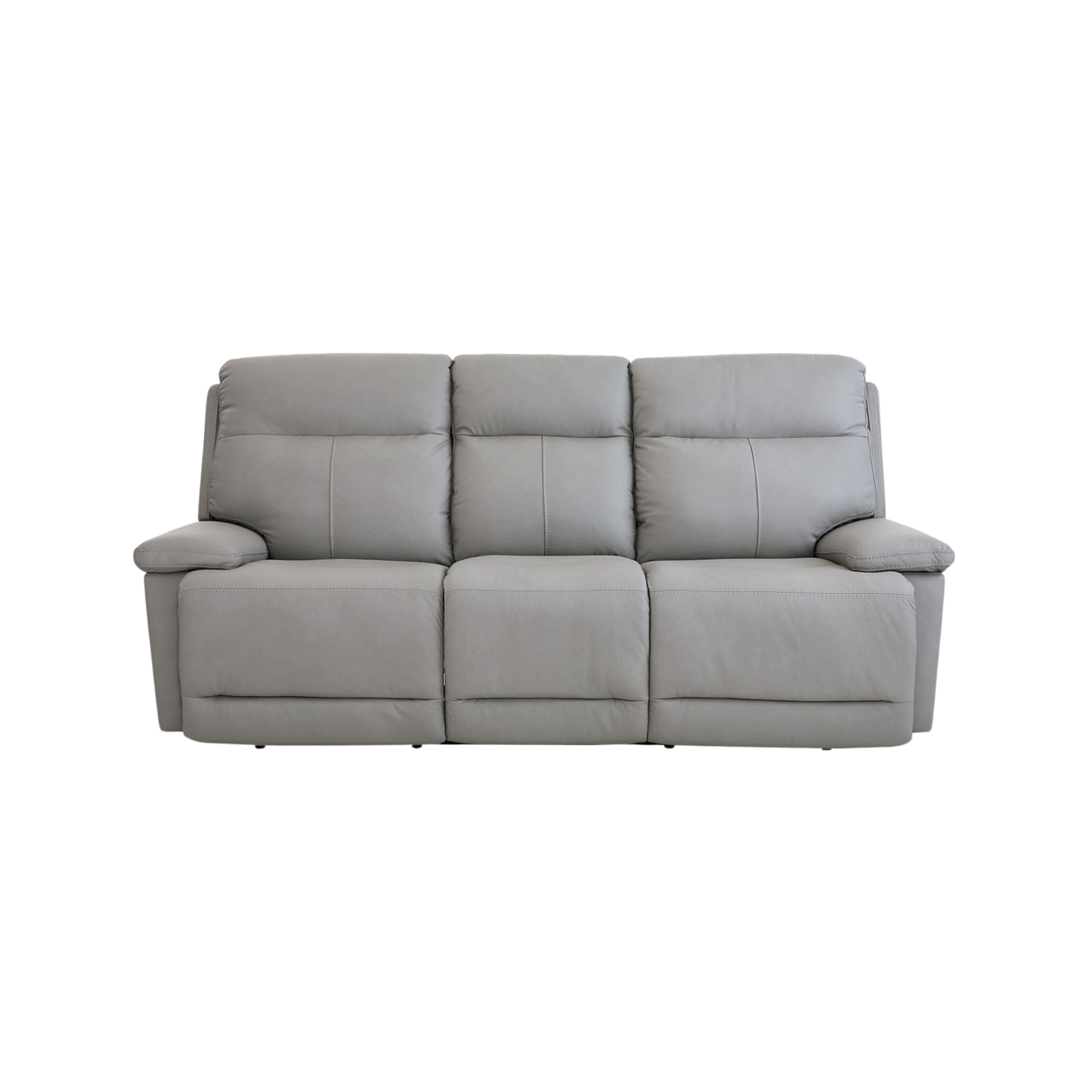 Bassett Club Level Fletcher Power Motion Sofa in Gray - Chapin Furniture
