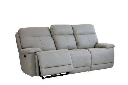 Bassett Club Level Fletcher Power Motion Sofa in Gray - Chapin Furniture