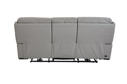Bassett Club Level Fletcher Power Motion Sofa in Gray - Chapin Furniture