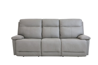 Bassett Club Level Fletcher Power Motion Sofa in Gray - Chapin Furniture