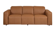 Bassett Club Level Airy Power Leather Motion Sofa