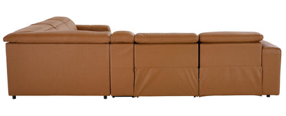 Bassett Club Level Airy Motion Sectional- Antelope Leather - Chapin Furniture
