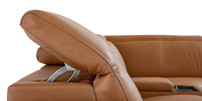 Bassett Club Level Airy Motion Sectional- Antelope Leather - Chapin Furniture