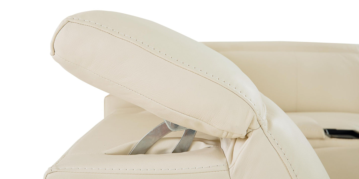 Bassett Club Level Airy Motion Sectional- Linen Leather - Chapin Furniture