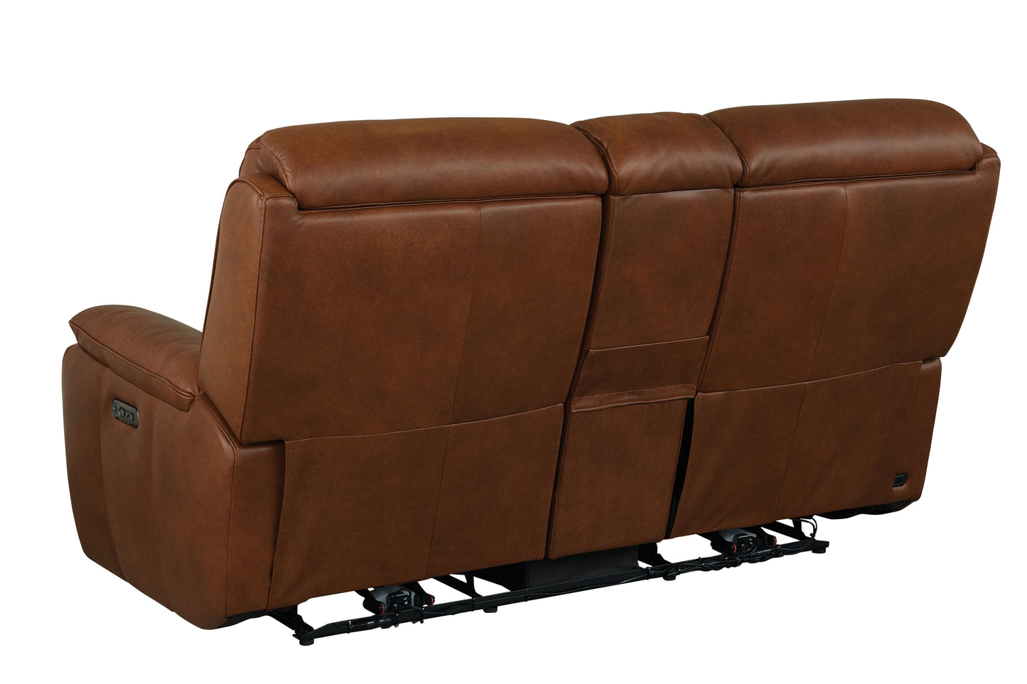 Bassett Club Level Benson Power Motion Consoled Loveseat - Chapin Furniture