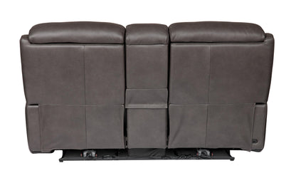 Bassett Club Level Benson Power Motion Consoled Loveseat - Chapin Furniture