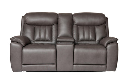 Bassett Club Level Benson Power Motion Consoled Loveseat - Chapin Furniture