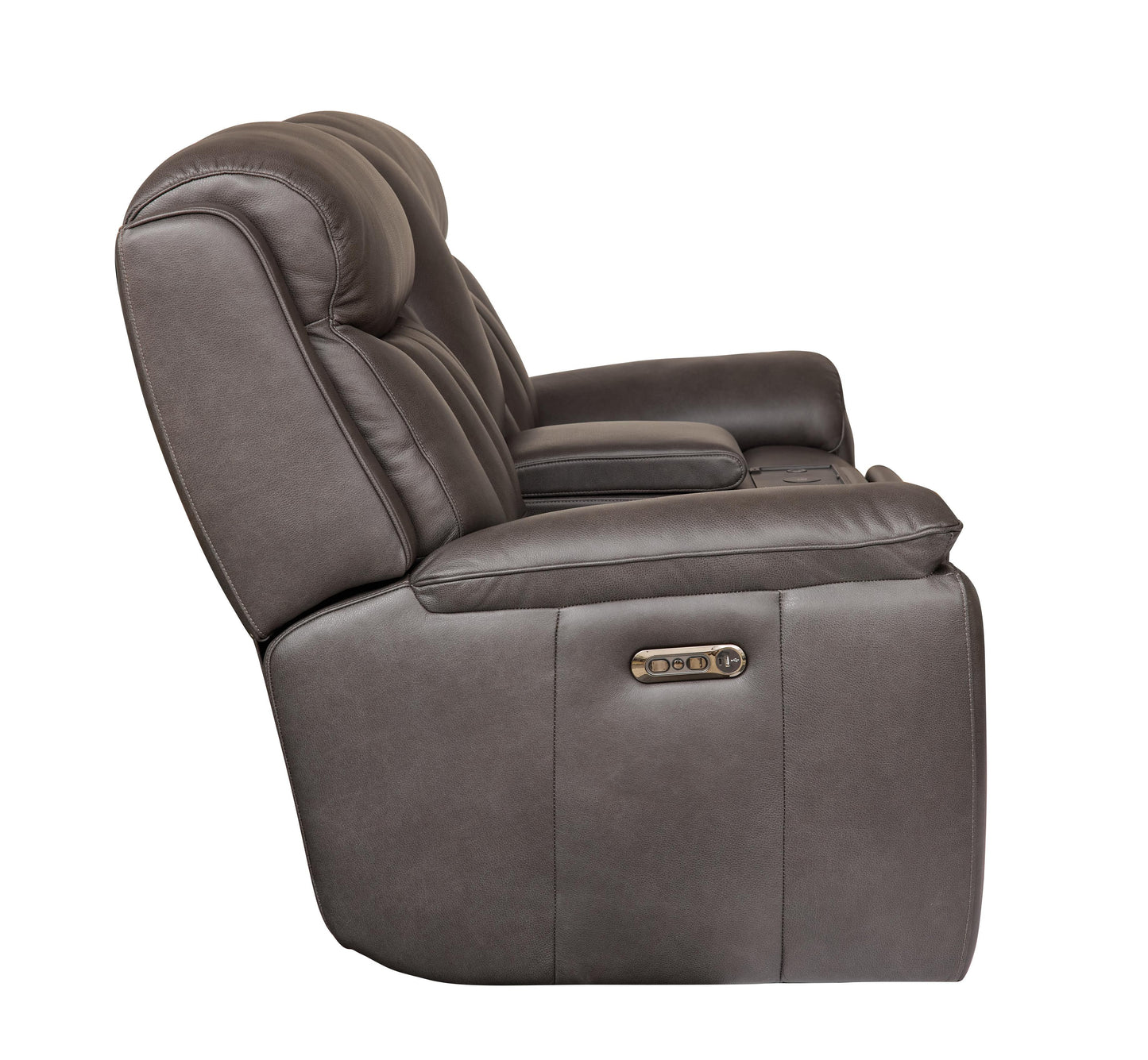 Bassett Club Level Benson Power Motion Consoled Loveseat - Chapin Furniture