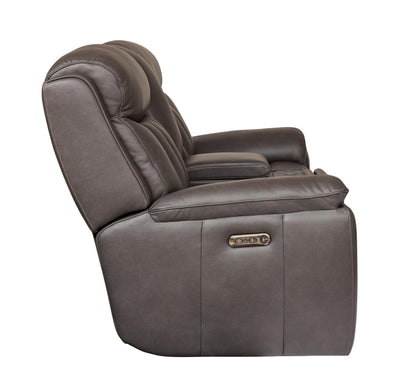 Bassett Club Level Benson Power Motion Consoled Loveseat - Chapin Furniture