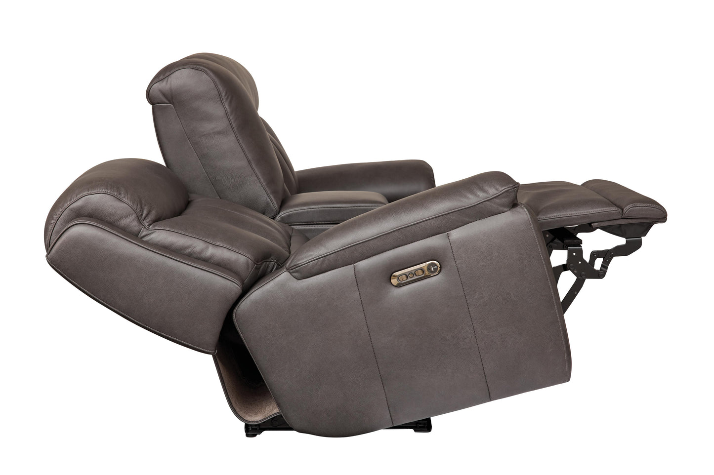 Bassett Club Level Benson Power Motion Consoled Loveseat - Chapin Furniture