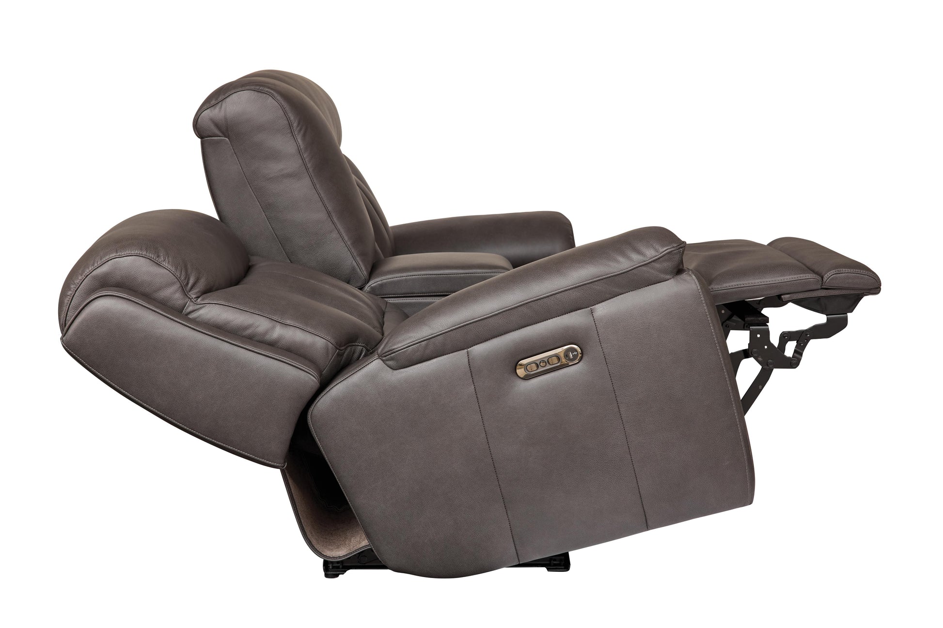 Bassett Club Level Benson Power Motion Consoled Loveseat - Chapin Furniture