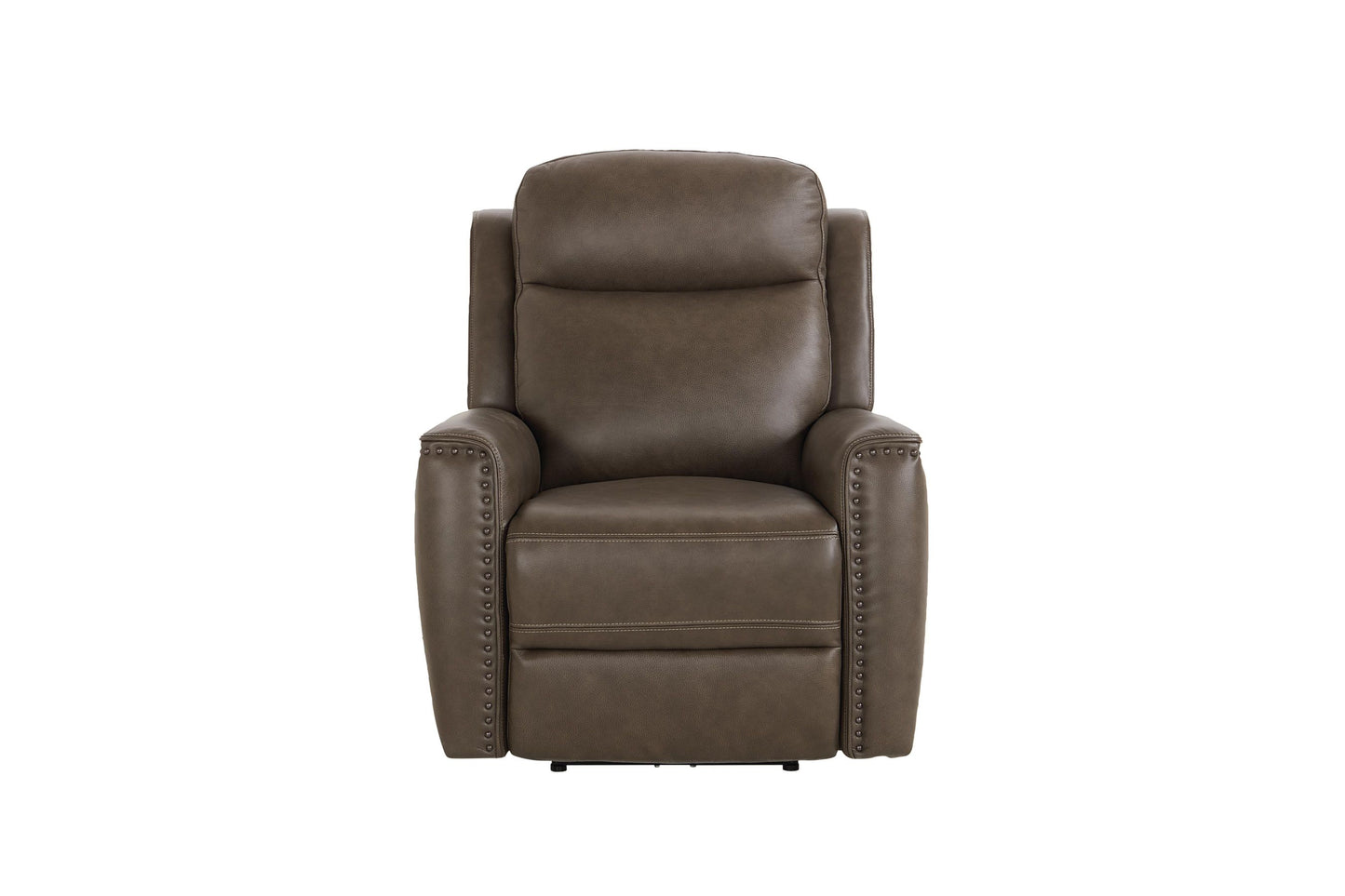 Bassett Club Level Douglas Power Motion Wallsaver Recliner in Sable Leather - Chapin Furniture