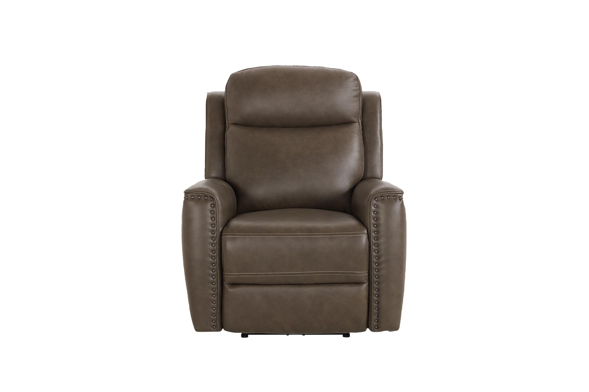 Bassett Club Level Douglas Power Motion Wallsaver Recliner in Sable Leather - Chapin Furniture